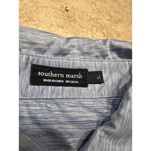 Southern Marsh Shirt Mens XL Blue Performance Golf Polo Athletic Casual - Picture 2 of 5